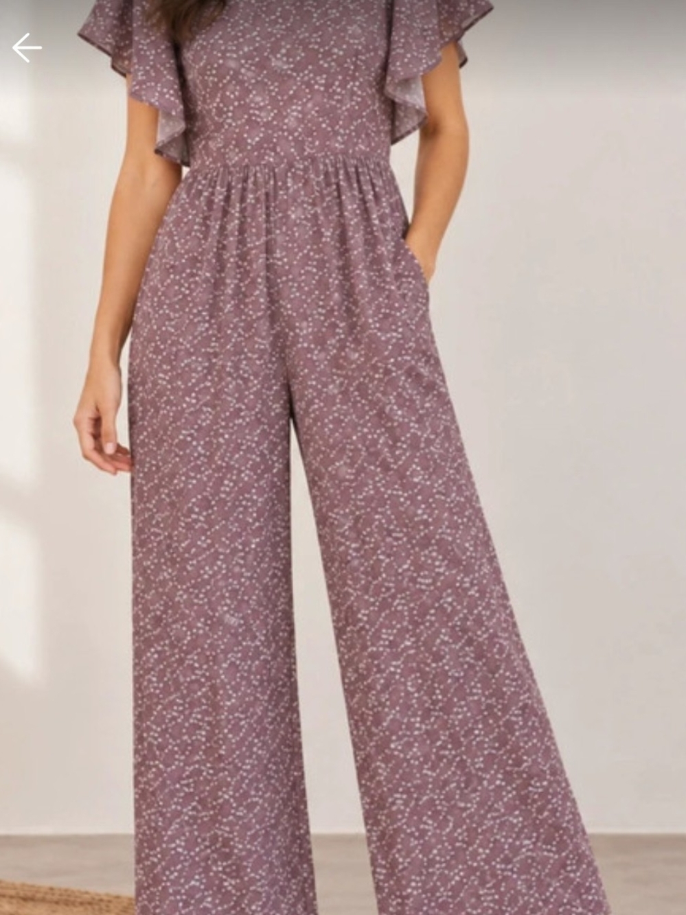 Mauve Floral Jumpsuit